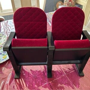 American Girl Doll Velvet theater seats